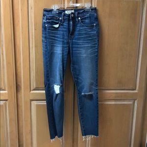 Madewell 9” High riser skinny skinny crop size 26